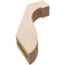 Ekena Millwork 3-inch W x 12-inch D x 16-inch H Del Monte Rough Cedar Woodgrain TimberThane Knee Brace, Primed BRCUR03X12X16DELRCPR - alternate 2